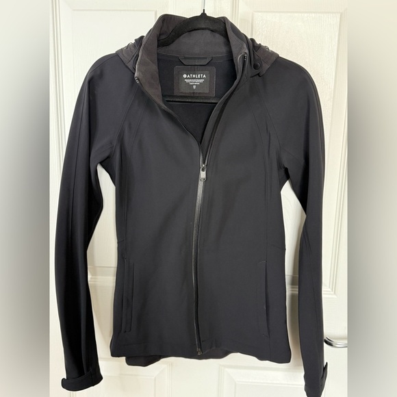 Athleta Glacier Soft-Shell Jacket XS Black - Picture 4 of 10